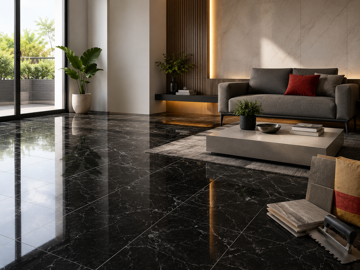 Ambiente moderno com piso elegante